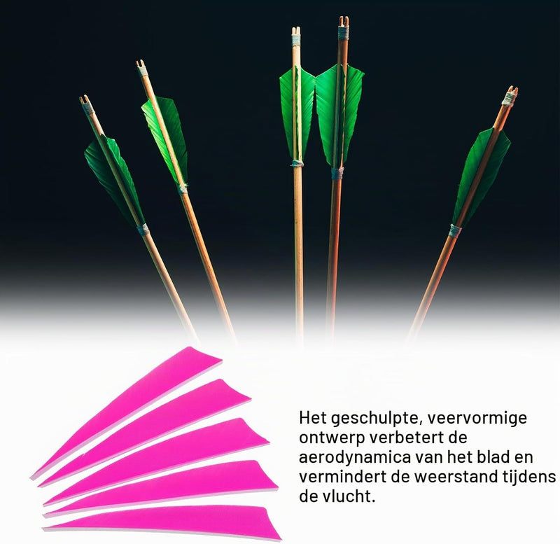 Laden Sie das Bild in Galerie -Viewer, Pijlveren 50 stuks 4 inch van kalkoenveer – arrow fletching – boogschieten accessoires
