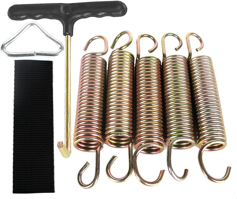 Carica immagine in Galleria Viewer, Trampolineveren 5 stuks 130 mm met veertrekker en driehoeksgesp – vervangingsveren – trampoline accessoires

