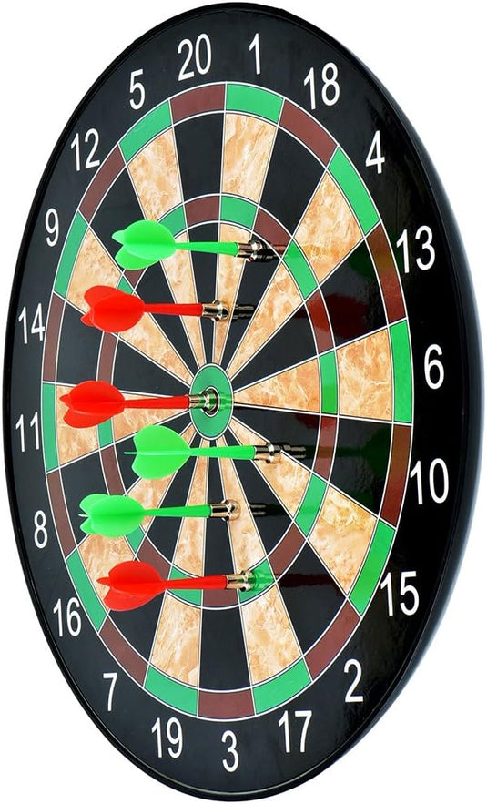 Cible de fléchettes magnétique 17 inch avec 12 fléchettes magnétiques en 2 couleurs – fléchettes magnétiques – jeu de fléchettes
