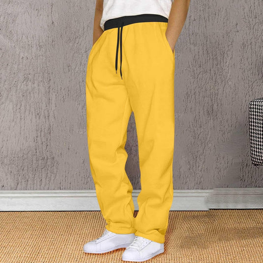 Heren joggingbroek van polyester met elastische tailleband en zakken – sportbroek – trainingsbroek