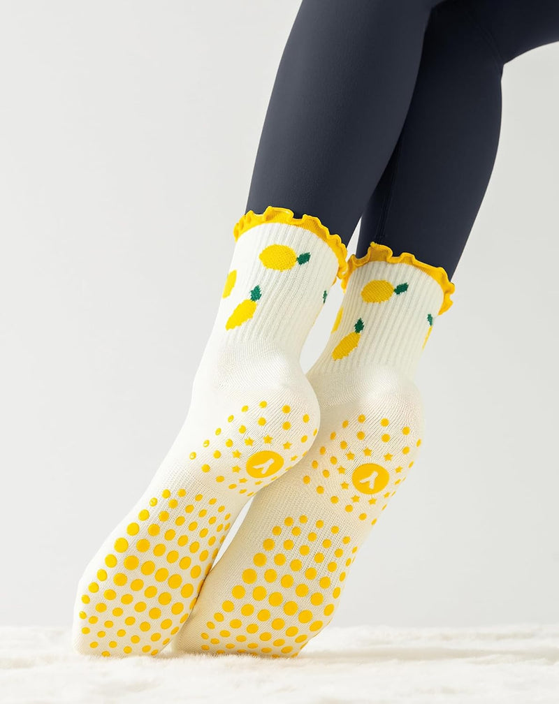 Laden Sie das Bild in Galerie -Viewer, Pilates antislip sokken dames maat 36-40 met gripnoppen – yoga sokken – fitness sokken
