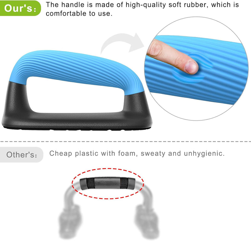 Laad afbeelding in Galerijviewer, Push-up bars met ergonomische handgrepen en antislip basis – opdruksteunen – krachttraining
