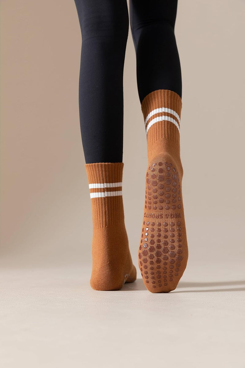 Załaduj obraz do przeglądarki galerii, Pilates antislip sokken 3 paar met siliconen grip – yoga sokken – fitness sokken
