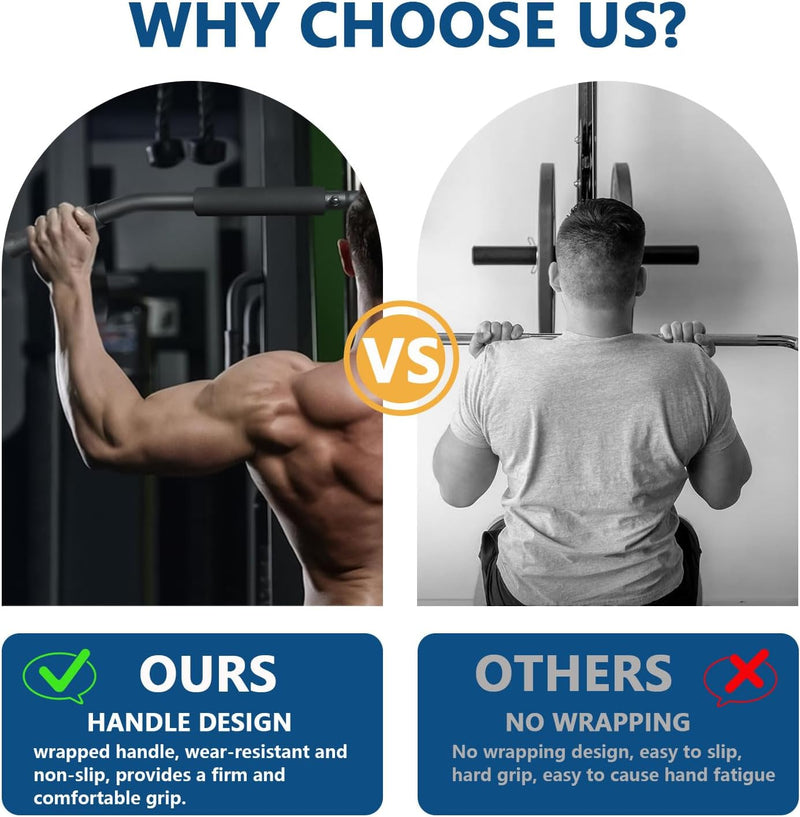 Load image into Gallery viewer, Lat pulldown bar 40 of 102 cm met schuimhandgrepen tot 150 kg – kabelstang – biceps triceps stang
