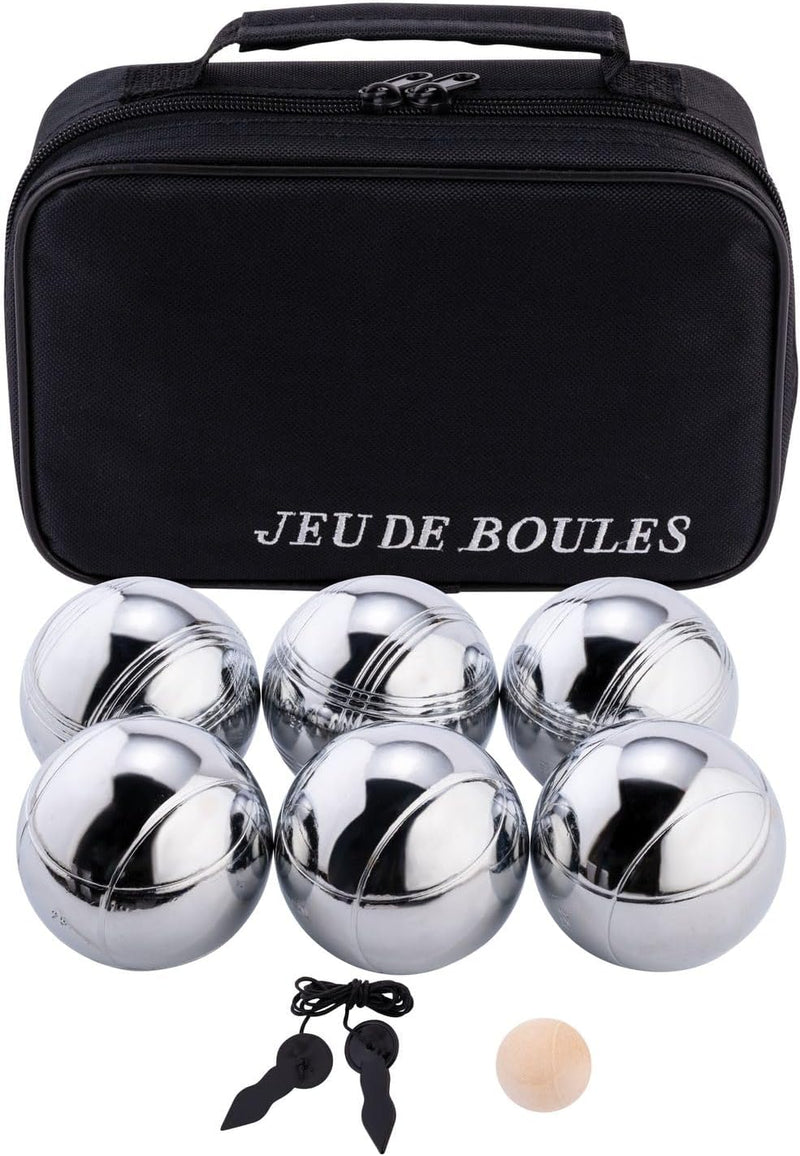 Laad afbeelding in Galerijviewer, Jeu de boules 6 metalen ballen in zakje
