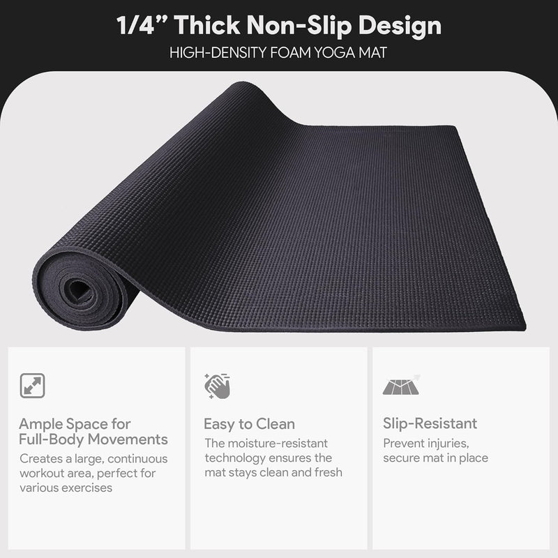 Laden Sie das Bild in Galerie -Viewer, Yogamat schuim antislip 6 mm groen met draagriem
