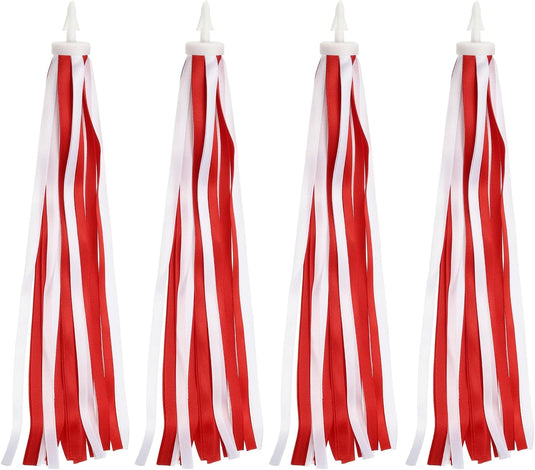 Décoration de guidon de vélo avec rubans flottants, 2 paires, 25 cm – décoration de poignées – accessoires de vélo pour enfants et trottinettes