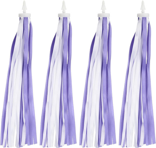 Décoration de guidon de vélo avec rubans flottants, 2 paires, 25 cm – décoration de poignées – accessoires de vélo pour enfants et trottinettes