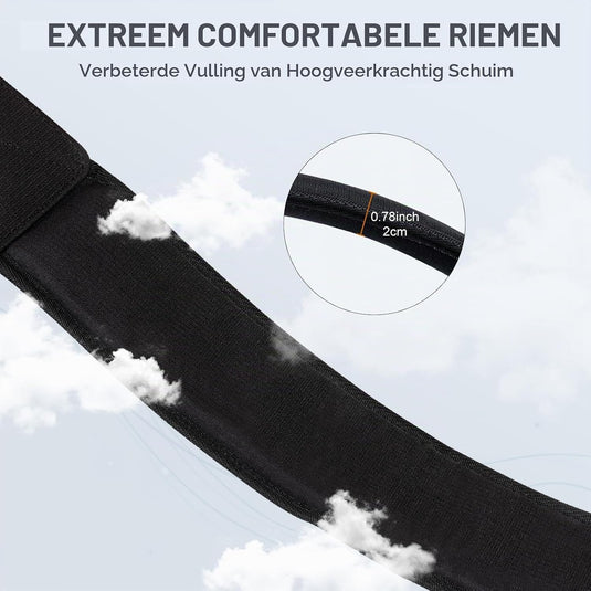 Verstelbare golftas schouderriem met gewatteerde draagband en metalen clips – draagriem – golftas accessoires