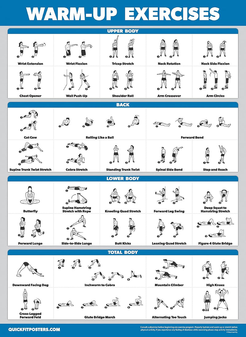 Laden Sie das Bild in Galerie -Viewer, Workout posters set van 4 gelamineerd 45,7 x 61 cm
