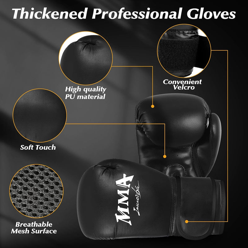 Laad afbeelding in Galerijviewer, Ongevulde bokszakset 120 cm met handschoenen en reflexbal
