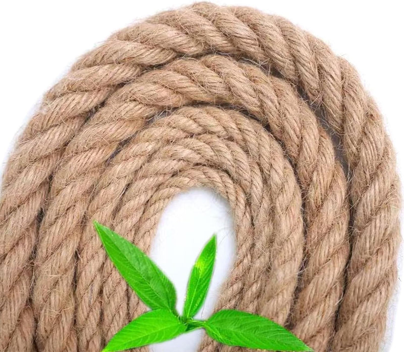 Laden Sie das Bild in Galerie -Viewer, Jutetouw 10 m x 12 mm – natuurlijk touw voor tuin, decoratie, leuning, barrière en doe-het-zelf – bruin
