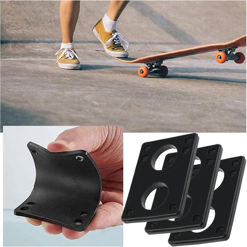Chargez l'image dans la visionneuse de la galerie, Skateboard riser pads set 6 mm zwart
