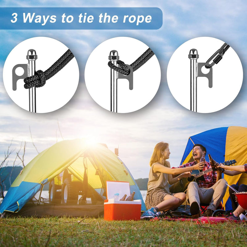 Laden Sie das Bild in Galerie -Viewer, Grondankers 8 stuks heavy duty van staal – trampoline haringen – stormankers
