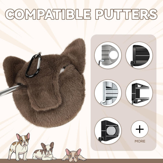 Golfclub beschermhoes met dierenontwerp en zachte pluche voering – dieren headcover – golfcadeau