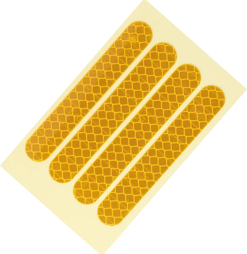 Laden Sie das Bild in Galerie -Viewer, Reflektierende Radaufkleber, 4 Stück, 83 x 13 mm, für den Elektroroller Ninebot G30 – Rollerreflektoren – Raddekoration
