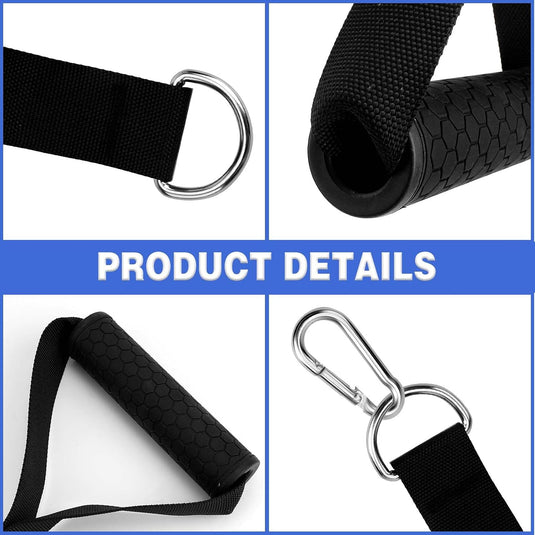 Dadabig 2 stuks weerstandsgrepen, trekgrepen, krachttraining, accessoires voor fitness en krachttraining, voor weerstandsband, sportschool, yoga
