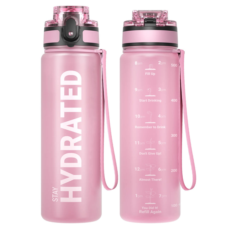Laden Sie das Bild in Galerie -Viewer, Drinkfles 750 ml BPA-vrij met tijdmarkeringen en lekvrije dop – waterfles – sportfles
