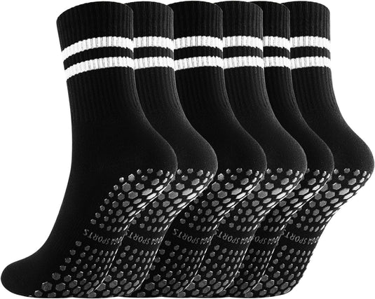 Pilates antislip sokken 3 paar met siliconen grip – yoga sokken – fitness sokken