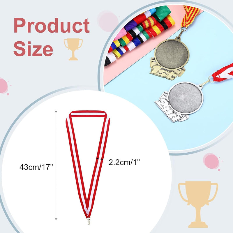 Laden Sie das Bild in Galerie -Viewer, Medaille neklinten 100 stuks 43 x 2,2 cm met klikclips – award linten – sport accessoires
