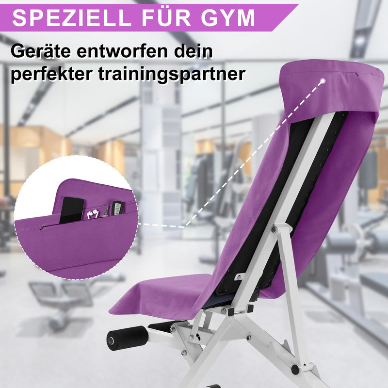 Laden Sie das Bild in Galerie -Viewer, Fitnesshanddoek Microvezel 120x50 cm Sneldrogend met Ritsvak – Sporthanddoek – Reishanddoek
