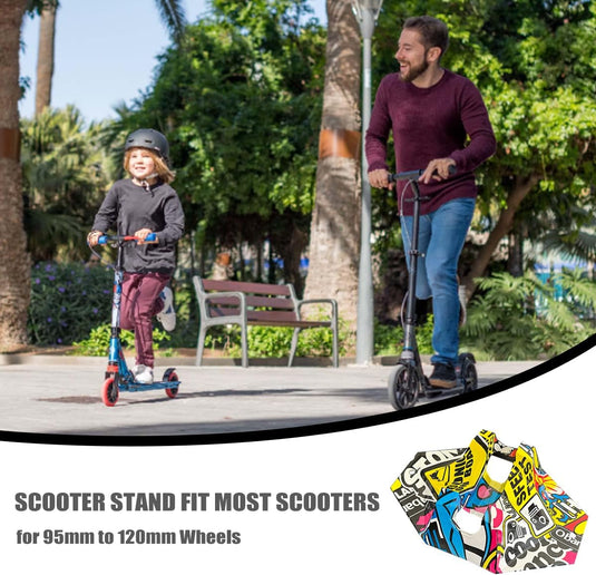 Universele stuntstepstandaard, stepstandaard, voor Pro Stunt Scooter, e-scooter/stuntstep, trick step, freestyle step, 95 mm tot 125 mm wielen