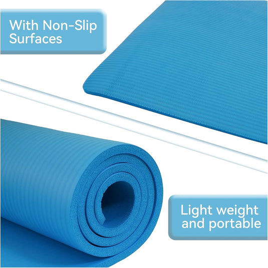 Yogamat NBR antislip groen met draagriem