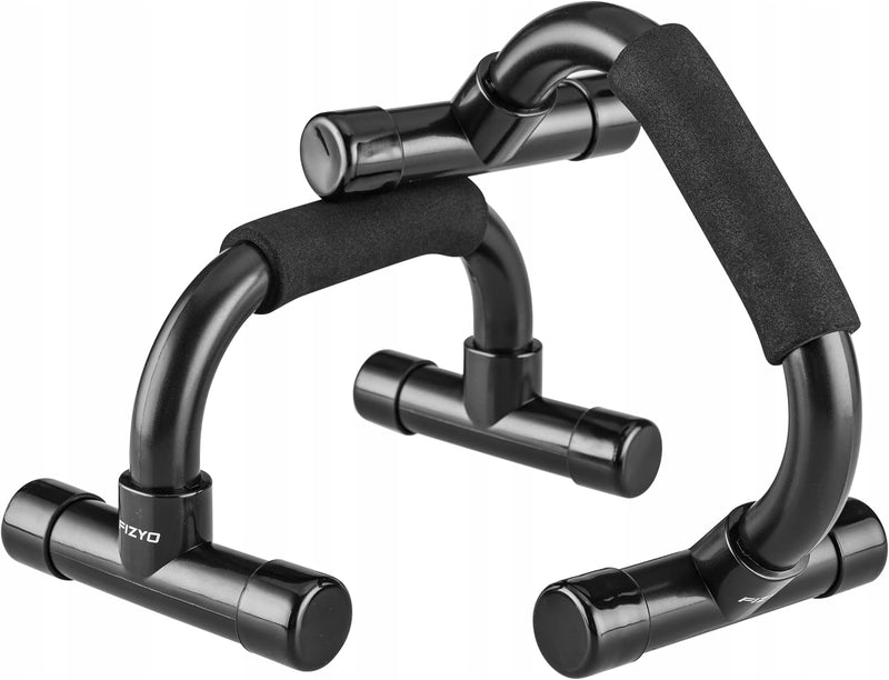 Laad afbeelding in Galerijviewer, Opvouwbare push-up bars 2 stuks met schuimhandgrepen tot 200 kg – parallettes – calisthenics
