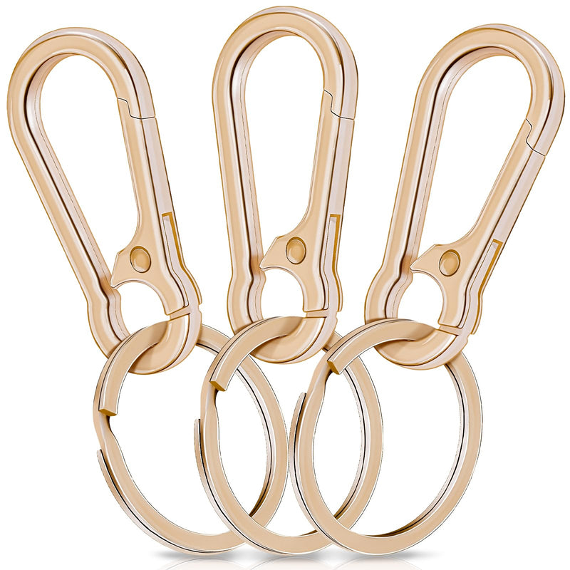 Laad afbeelding in Galerijviewer, Karabiner Sleutelhangers 3 Stuks met Sleutelring 4,7 cm – Sleutelhanger – Karabijnhaak
