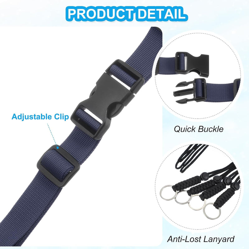 Laad afbeelding in Galerijviewer, Verstelbare rugzak borstband set met snelgesp en veiligheidskoord – borstriem – outdoor accessoires
