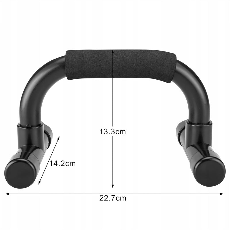Laad afbeelding in Galerijviewer, Opvouwbare push-up bars 2 stuks met schuimhandgrepen tot 200 kg – parallettes – calisthenics
