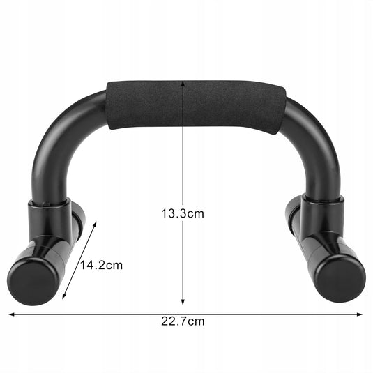 Opvouwbare push-up bars 2 stuks met schuimhandgrepen tot 200 kg – parallettes – calisthenics