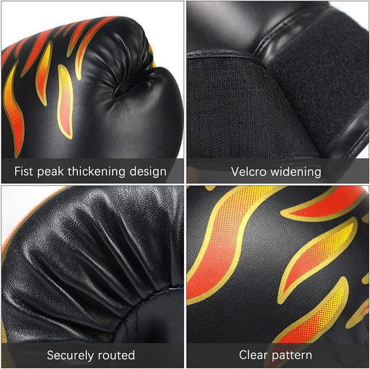 Gants de boxe pour enfants 6 oz rouges