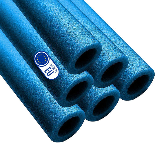 Trampoline stangbescherming 6 stuks 180 cm van PE-schuim blauw – schuimbuizen – trampoline accessoires