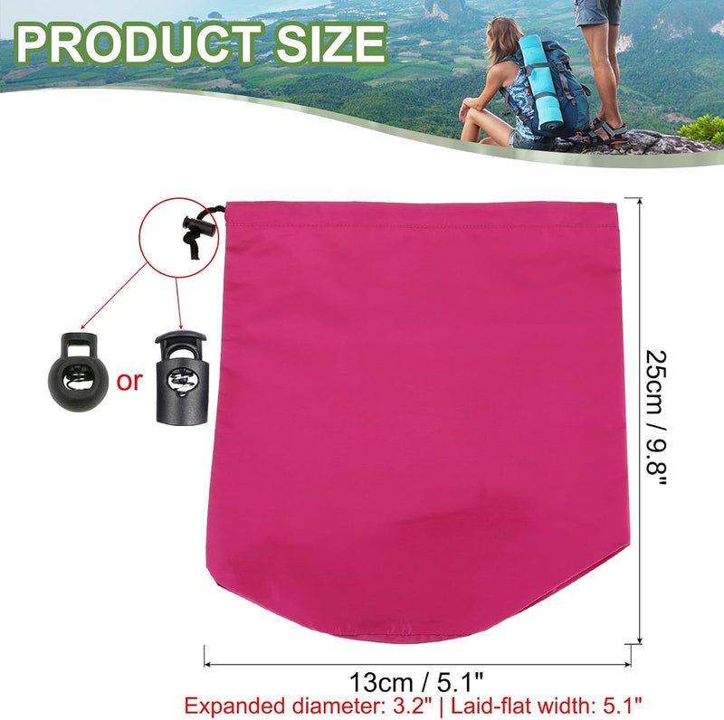 Załaduj obraz do przeglądarki galerii, Waterdichte opbergzak 13 x 25 cm met trekkoord geel – stuff sack – camping accessoires
