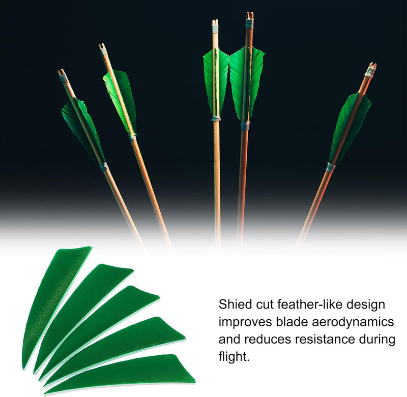 Laden Sie das Bild in Galerie -Viewer, Pijlveren 50 stuks 4 inch van kalkoenveer – arrow fletching – boogschieten accessoires
