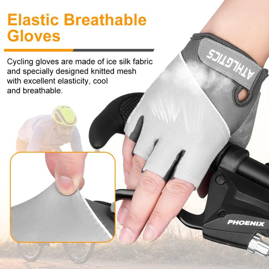 Gymhandschoenen met antislip grip en padding