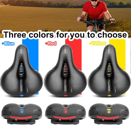Comfortabel fietszadel met traagschuim en waterdichte hoes