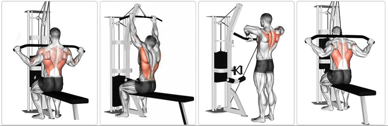 Chargez l'image dans la visionneuse de la galerie, Lat pulldown bar 85 cm met draaischarnier en antislip handgrepen – kabelstang – fitness accessoire

