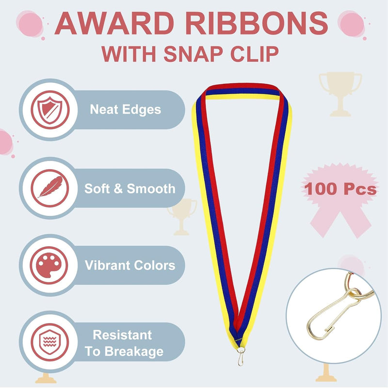 Laden Sie das Bild in Galerie -Viewer, Medaille neklinten 100 stuks 43 x 2,2 cm met klikclips – award linten – sport accessoires

