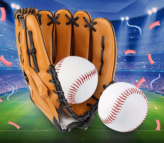 2 stuks honkbalballen, met de hand genaaid, zachte baseballs, 22,9 cm baseball, PU zachte honkbal, training honkbal, honkbal softbal, voor volwassenen en jongeren