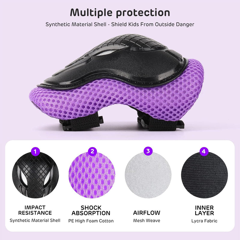 Laad afbeelding in Galerijviewer, Kids Helm en Pads Set Leeftijd 5-15 Jaar Kids Skateboard Helm Kniebeschermers Elleboog Pads Pols Pads voor Roller Scooter Fietsen Schaatsen
