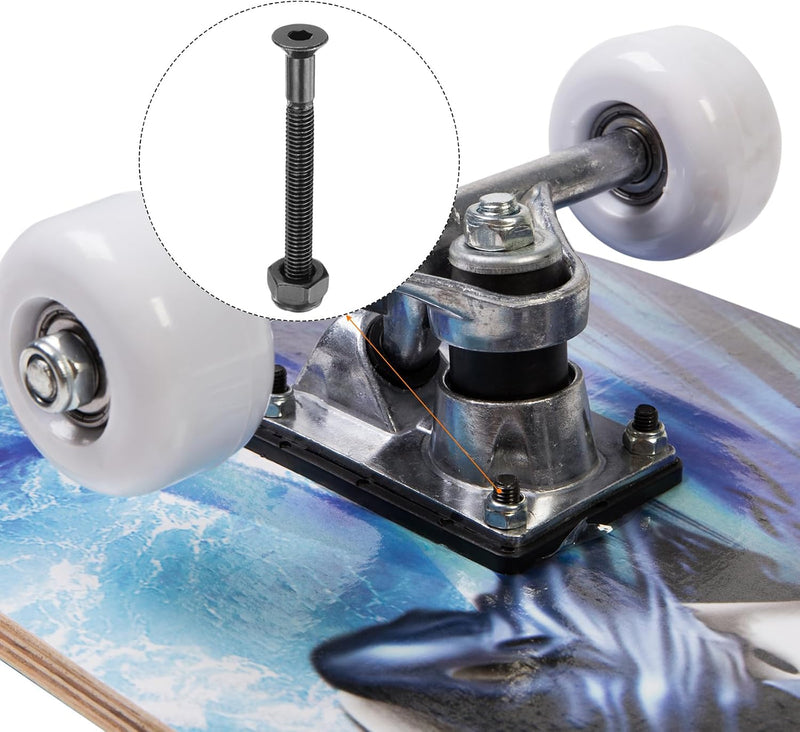 Laden Sie das Bild in Galerie -Viewer, Skateboard Hardware Set 2 Inch (8 Stuks) - Montage Bouten &amp; Moeren - Koolstofstaal Grade 8.8
