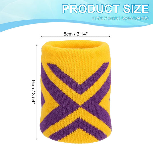 Sport polszweetbanden 2 stuks voor dames en heren – absorberende polsbandjes – fitness accessoires