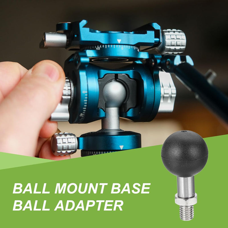 Chargez l'image dans la visionneuse de la galerie, Kogeladapter 1 inch met M6 schroefdraad van roestvrij staal – ball mount adapter – camera accessoires
