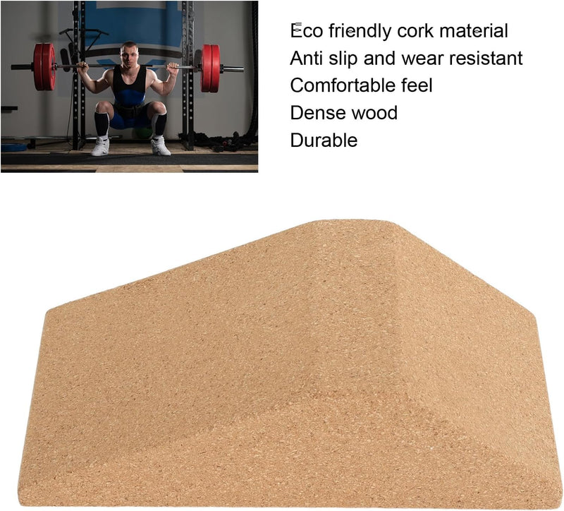 Laad afbeelding in Galerijviewer, Squat wedge trainingsblok 23 x 12 x 6,5 cm met schuin antislip oppervlak – squat verhoging – kuitstretch
