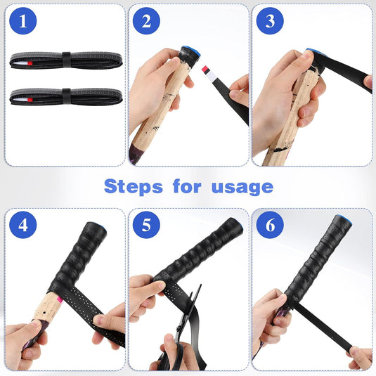 Gripband set 2 stuks zwart voor rackets