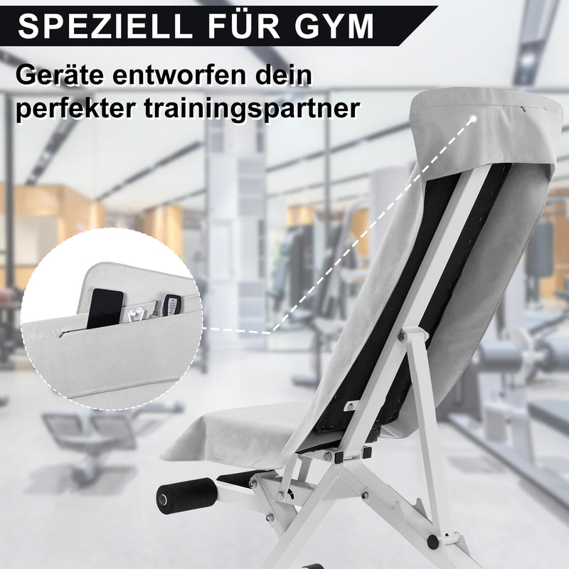 Laden Sie das Bild in Galerie -Viewer, Fitnesshanddoek Microvezel 120x50 cm Sneldrogend met Ritsvak – Sporthanddoek – Reishanddoek
