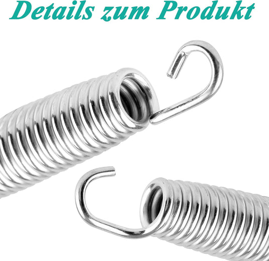 Trampolineveren 15 stuks 140 mm met dubbele haken – vervangingsveren – trampoline accessoires