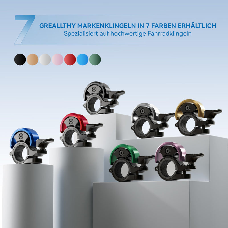 Load image into Gallery viewer, Fietsklingel voor stuur 19-25,4 mm luid en waterbestendig blauw – fietsbel – fietsklingel
